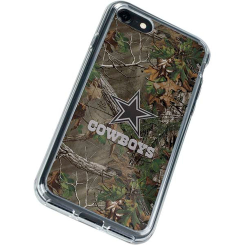 NFL Dallas Cowboys Realtree Xtra Green Camo iPhone SE (2nd & 3rd Gen) Clear Case