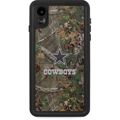 NFL Dallas Cowboys Realtree Xtra Green Camo iPhone XR Waterproof Case