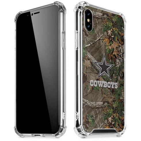 NFL Dallas Cowboys Realtree Xtra Green Camo iPhone XS Max Clear Case