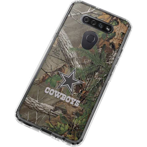 NFL Dallas Cowboys Realtree Xtra Green Camo LG K51/Q51 Clear Case
