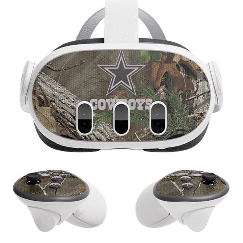 NFL Dallas Cowboys Realtree Xtra Green Camo Meta Quest 3 Skin