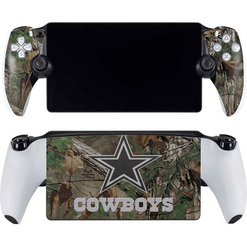 NFL Dallas Cowboys Realtree Xtra Green Camo PlayStation Portal Remote Player Skin