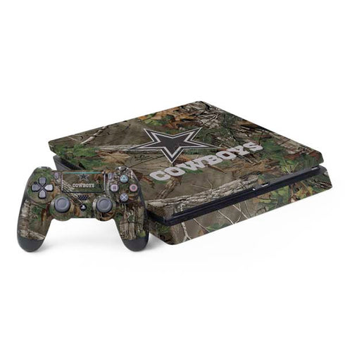 NFL Dallas Cowboys Realtree Xtra Green Camo PS4 Slim Bundle Skin