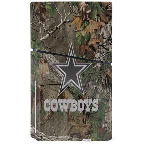NFL Dallas Cowboys Realtree Xtra Green Camo PS5 Slim Disk Bundle Skin
