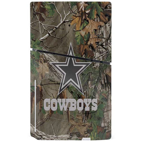 NFL Dallas Cowboys Realtree Xtra Green Camo PS5 Slim Disk Console Skin