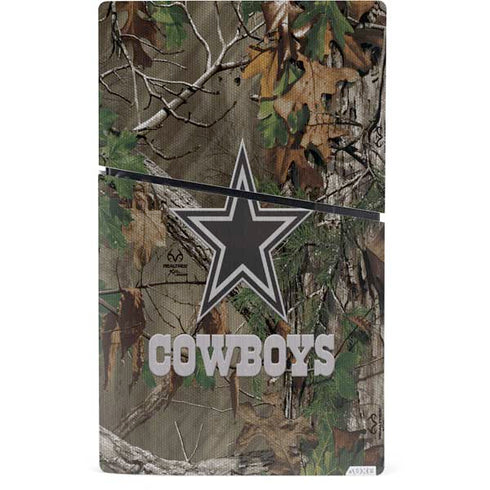 NFL Dallas Cowboys Realtree Xtra Green Camo PS5 Slim Digital Edition Console Skin