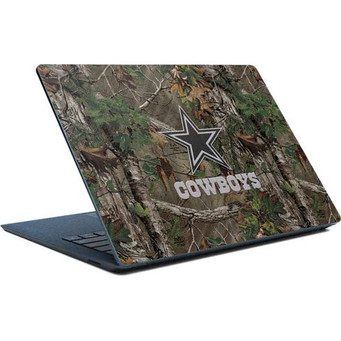 NFL Dallas Cowboys Realtree Xtra Green Camo Surface Laptop Skin