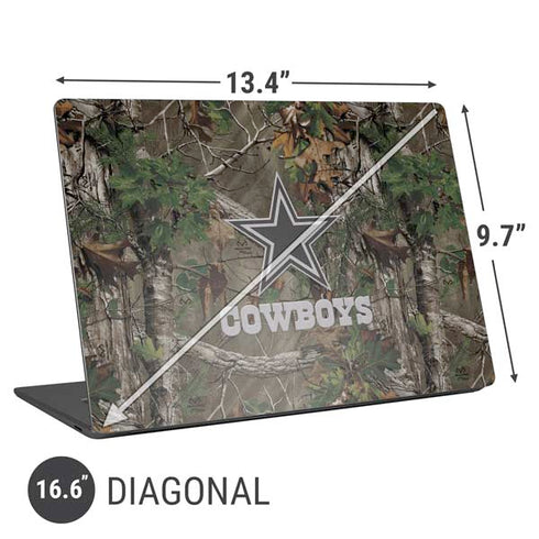 NFL Dallas Cowboys Realtree Xtra Green Camo Universal Laptop 16.6in (13.4 x 9.7in) Skin