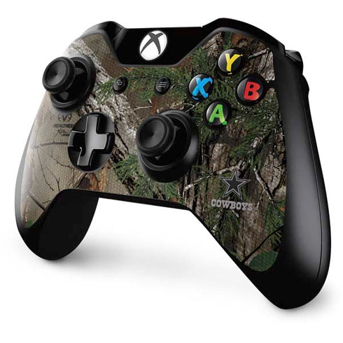 NFL Dallas Cowboys Realtree Xtra Green Camo Xbox One Controller Skin