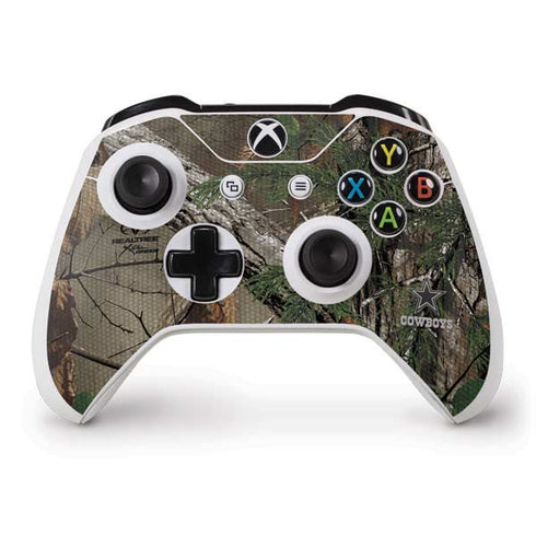 NFL Dallas Cowboys Realtree Xtra Green Camo Xbox One S Controller Skin