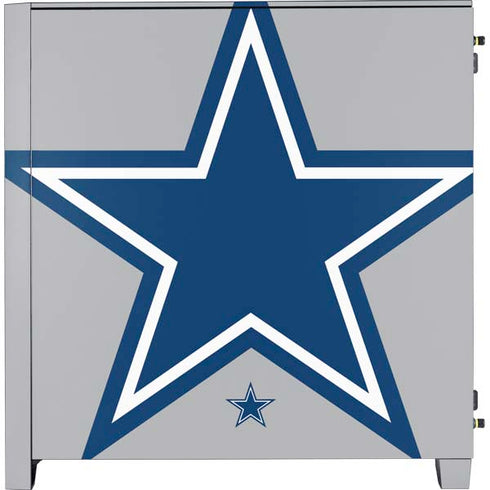 NFL Dallas Cowboys Retro Logo Corsair 4000D Tempered Glass Mid-Tower ATX Case Skin