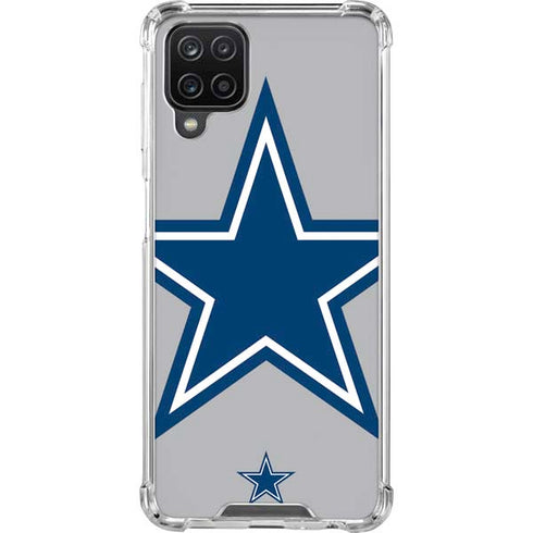 NFL Dallas Cowboys Retro Logo Galaxy A12 Clear Case
