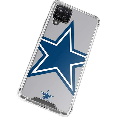 NFL Dallas Cowboys Retro Logo Galaxy A12 Clear Case