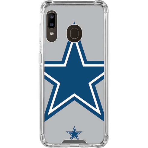 NFL Dallas Cowboys Retro Logo Galaxy A30 Clear Case