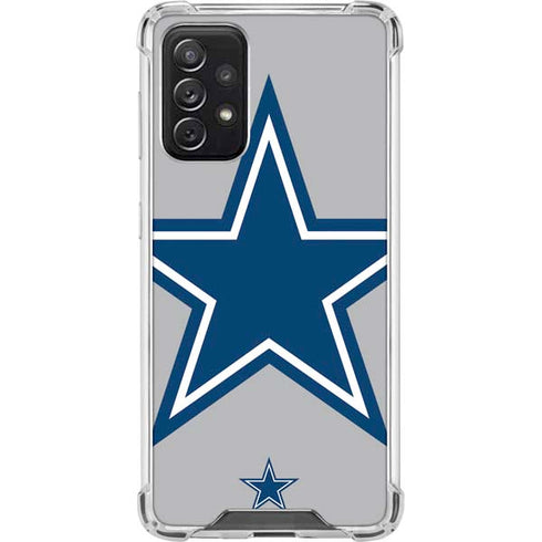 NFL Dallas Cowboys Retro Logo Galaxy A72 5G Clear Case