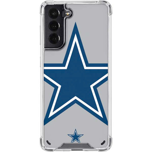 NFL Dallas Cowboys Retro Logo Galaxy S21 5G Clear Case