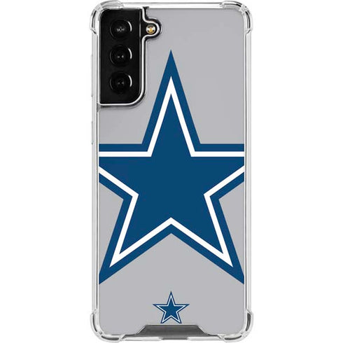 NFL Dallas Cowboys Retro Logo Galaxy S21 FE Clear Case
