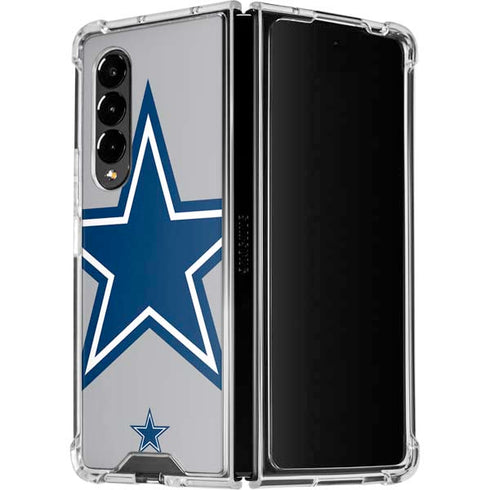 NFL Dallas Cowboys Retro Logo Galaxy Z Fold4 5G Clear Case