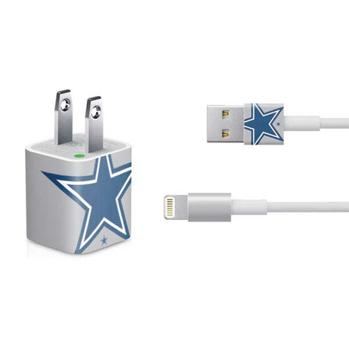 NFL Dallas Cowboys Retro Logo iPhone Charger (5W USB) Skin