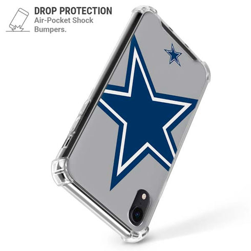 NFL Dallas Cowboys Retro Logo iPhone XR Clear Case
