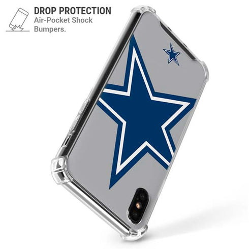 NFL Dallas Cowboys Retro Logo iPhone XS Max Clear Case
