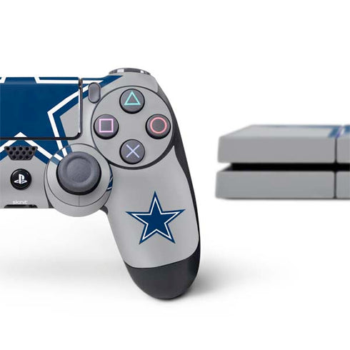 NFL Dallas Cowboys Retro Logo PS4 Console and Controller Bundle Skin