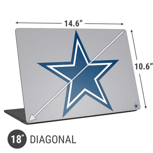 NFL Dallas Cowboys Retro Logo Universal Laptop 18in (14.6 x 10.6in) Skin
