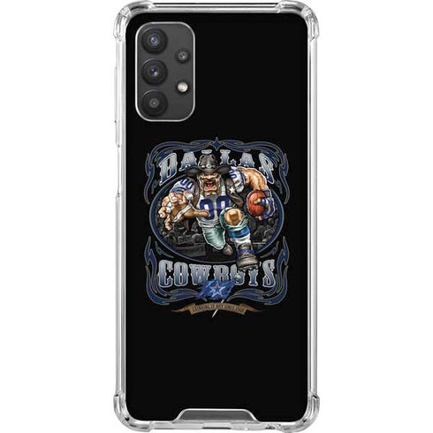Liquid Blue NFL Dallas Cowboys Running Back Galaxy A32 5G Clear Case