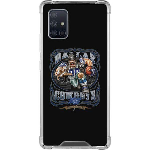 Liquid Blue NFL Dallas Cowboys Running Back Galaxy A71 5G Clear Case