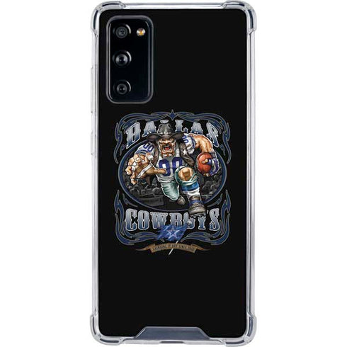 Liquid Blue NFL Dallas Cowboys Running Back Galaxy S20 FE Clear Case