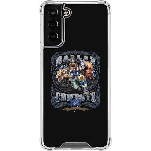 Liquid Blue NFL Dallas Cowboys Running Back Galaxy S21 FE Clear Case