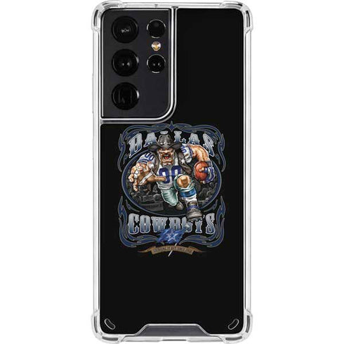 Liquid Blue NFL Dallas Cowboys Running Back Galaxy S21 Ultra 5G Clear Case