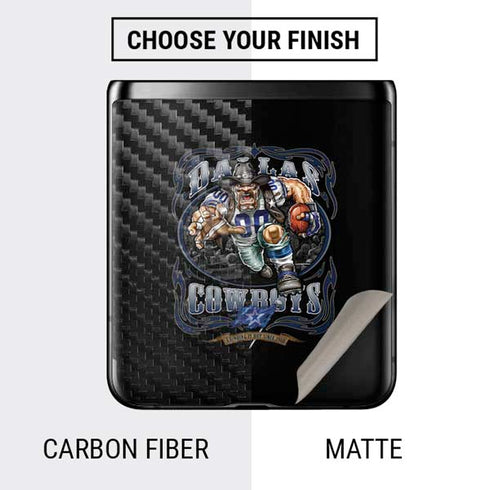 Liquid Blue NFL Dallas Cowboys Running Back Galaxy Z Flip Skin