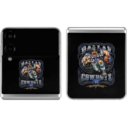 Liquid Blue NFL Dallas Cowboys Running Back Galaxy Z Flip4 5G Skin