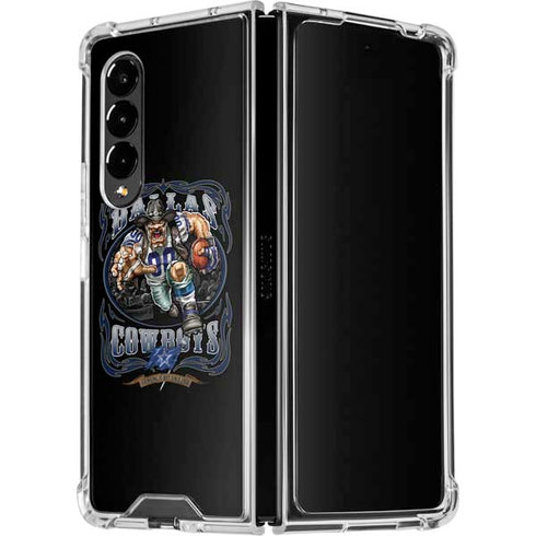 Liquid Blue NFL Dallas Cowboys Running Back Galaxy Z Fold4 5G Clear Case