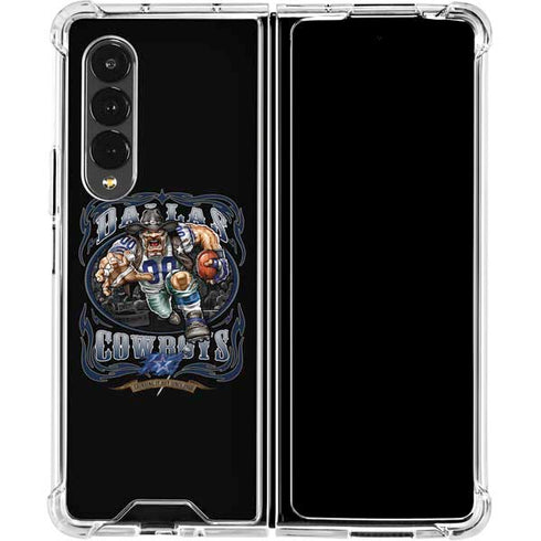 Liquid Blue NFL Dallas Cowboys Running Back Galaxy Z Fold4 5G Clear Case