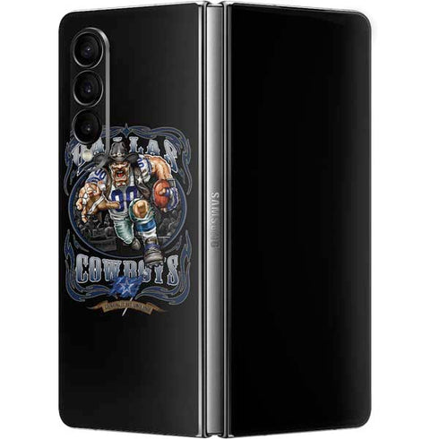Liquid Blue NFL Dallas Cowboys Running Back Galaxy Z Fold4 5G Skin