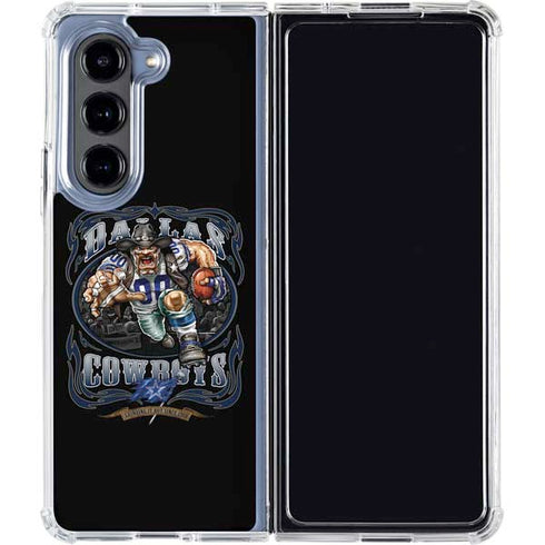 Liquid Blue NFL Dallas Cowboys Running Back Galaxy Z Fold5 5G Clear Case