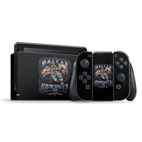 Liquid Blue NFL Dallas Cowboys Running Back Nintendo Switch Bundle Skin