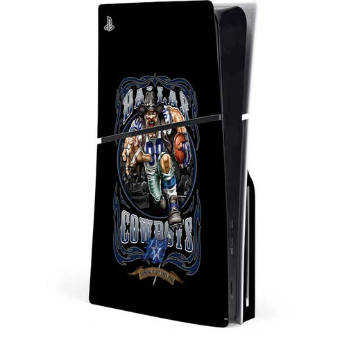 Liquid Blue NFL Dallas Cowboys Running Back PS5 Slim Disk Console Skin