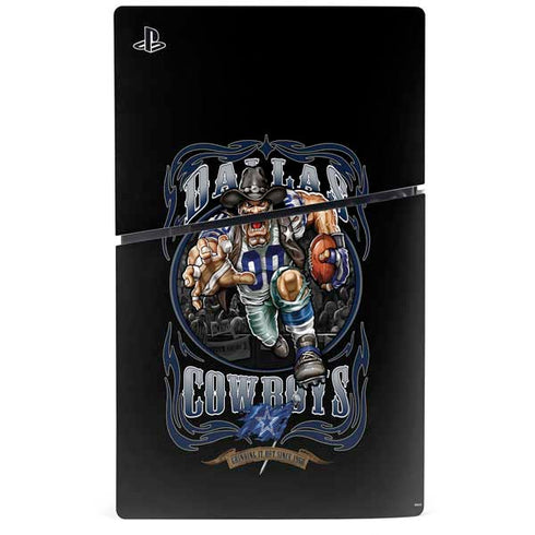 Liquid Blue NFL Dallas Cowboys Running Back PS5 Slim Disk Console Skin