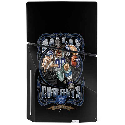 Liquid Blue NFL Dallas Cowboys Running Back PS5 Slim Disk Console Skin