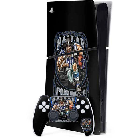 Liquid Blue NFL Dallas Cowboys Running Back PS5 Slim Digital Edition Bundle Skin