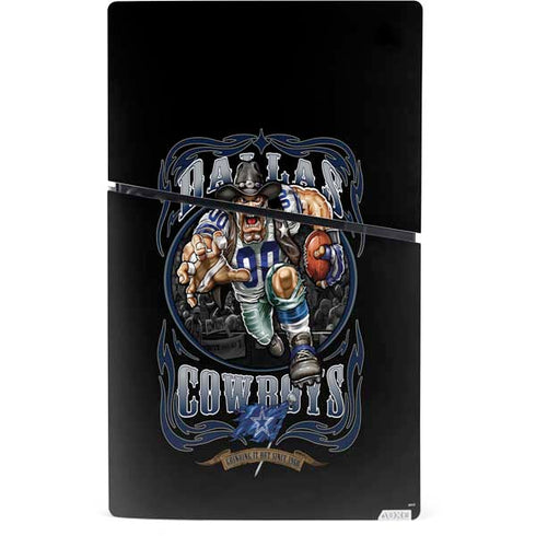 Liquid Blue NFL Dallas Cowboys Running Back PS5 Slim Digital Edition Bundle Skin