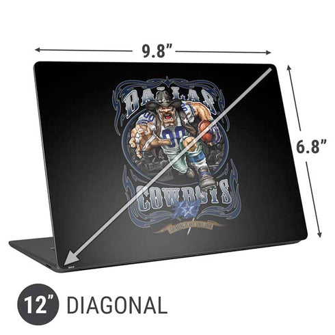 Liquid Blue NFL Dallas Cowboys Running Back Universal Laptop 12in (9.8 x 6.8in) Skin