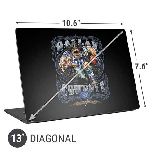 Liquid Blue NFL Dallas Cowboys Running Back Universal Laptop 13in (10.6 x 7.6in) Skin