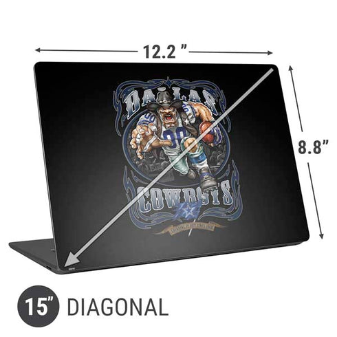 Liquid Blue NFL Dallas Cowboys Running Back Universal Laptop 15in (12.2 x 8.8in) Skin