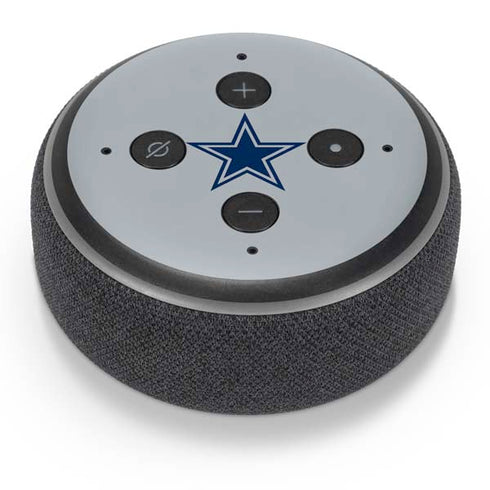 NFL Dallas Cowboys Silver Performance Series Amazon Echo Dot Skin