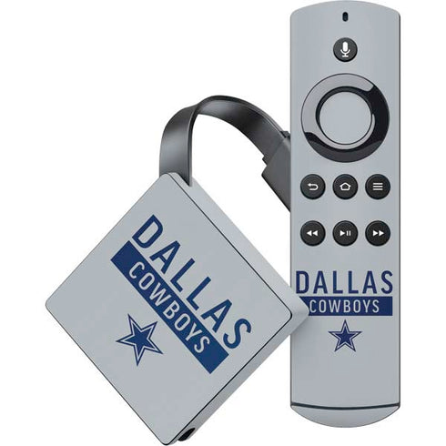 NFL Dallas Cowboys Silver Performance Series Amazon Fire TV Skin