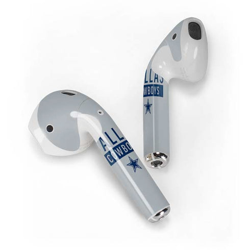 NFL Dallas Cowboys Silver Performance Series Apple AirPods Skin